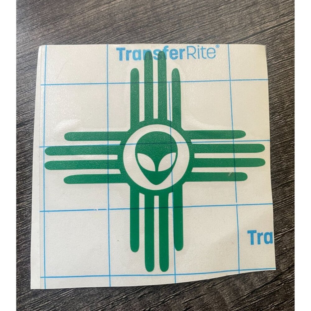 Alien Sticker Vinyl Decal - UFO Space Peace Sci Fi Funny Car Window Bumper Decor